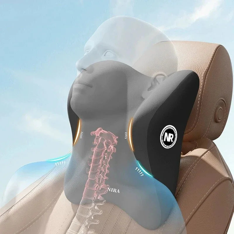 Car Headrest Lumbar Support Lumbar Cushion Memory Foam Cushion Car Neck Pillow