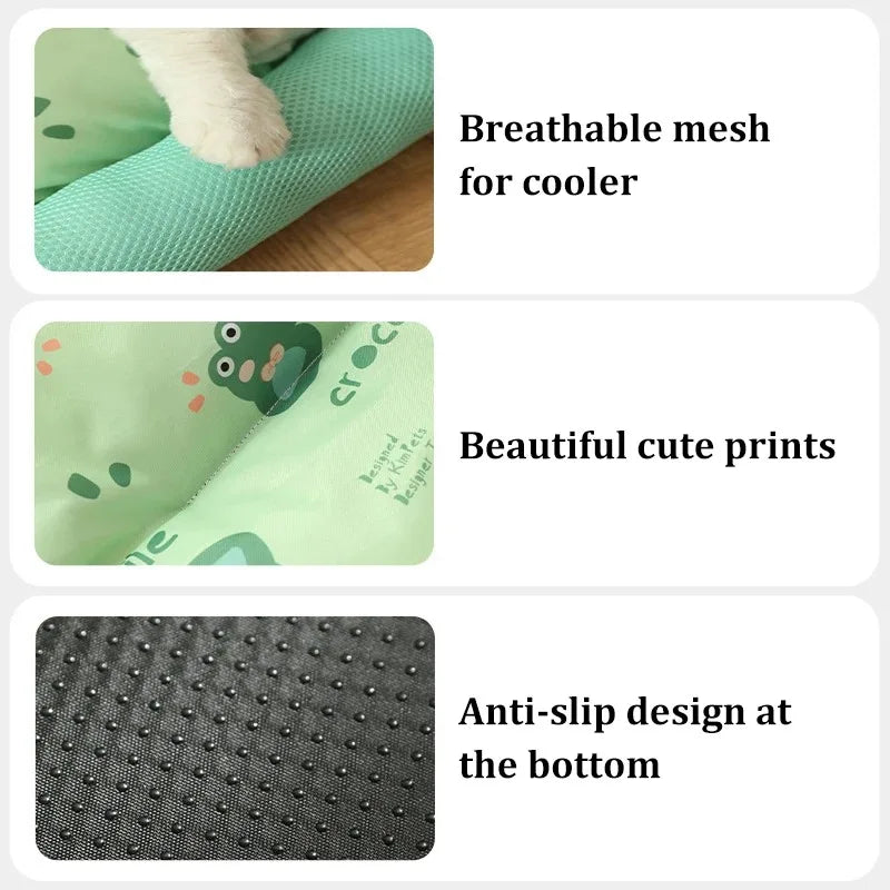 Pet Cat Bed Summer Cooling Cushion Ice Pad Dog Sleeping Square Mat for Puppy Dogs Cats Pet Kennel Top Quality Cool Cold