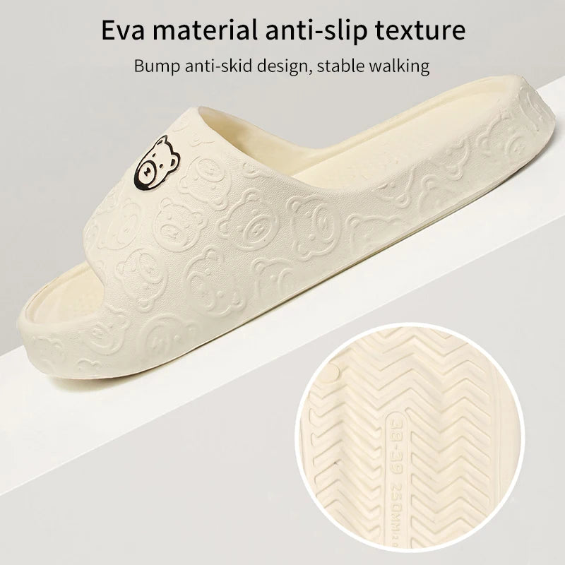 Non-slip Slippers Female Outer Wear  Bathroom Indoor Home Sandals Summer Eva