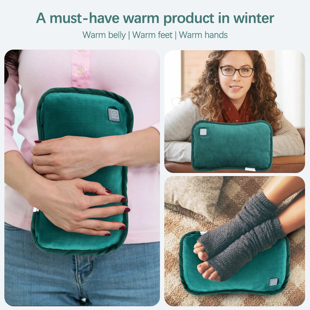 Electric Hand Warmer USB Heater Graphene Heating Flannel Warmer Bag