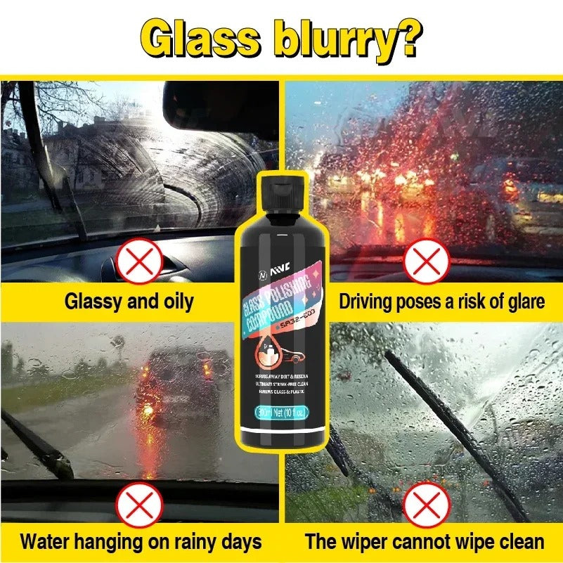 Car Windshield Polish Car Glass Oil Film Cleaner Remover Windshield Coating Agent Glass Polishing Water Stain Removal