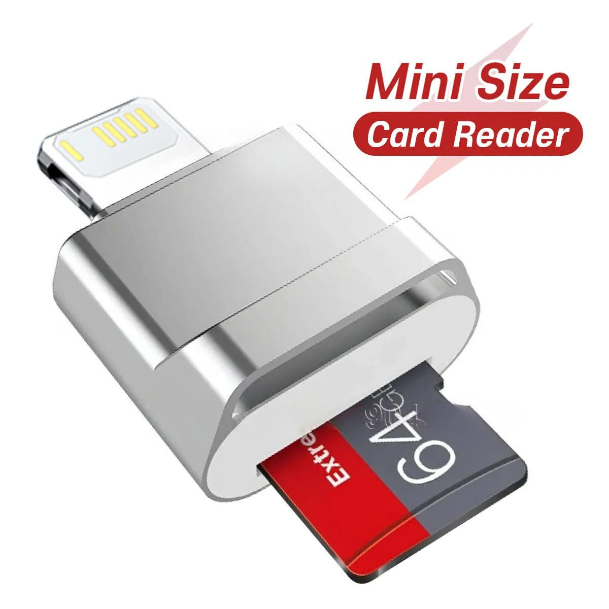 Mini Micro SD TF Card Reader Adapter for For iPhone 14 13 12 11 Pro Max External OTG Memory Card Reader For iPhone XS XR 8 7 6