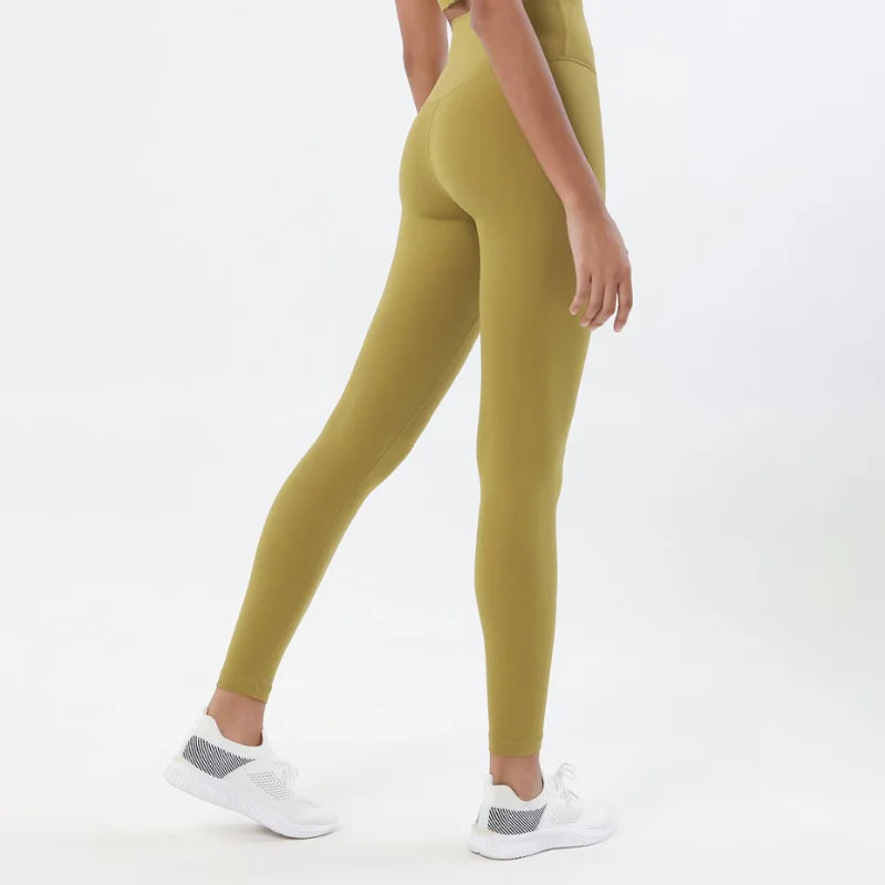 Yoga Leggings for Fitness Legging Sport Femme Back Pocket Pants Female Buttery Soft High Waist Leggins Push Up Gym Tights Women