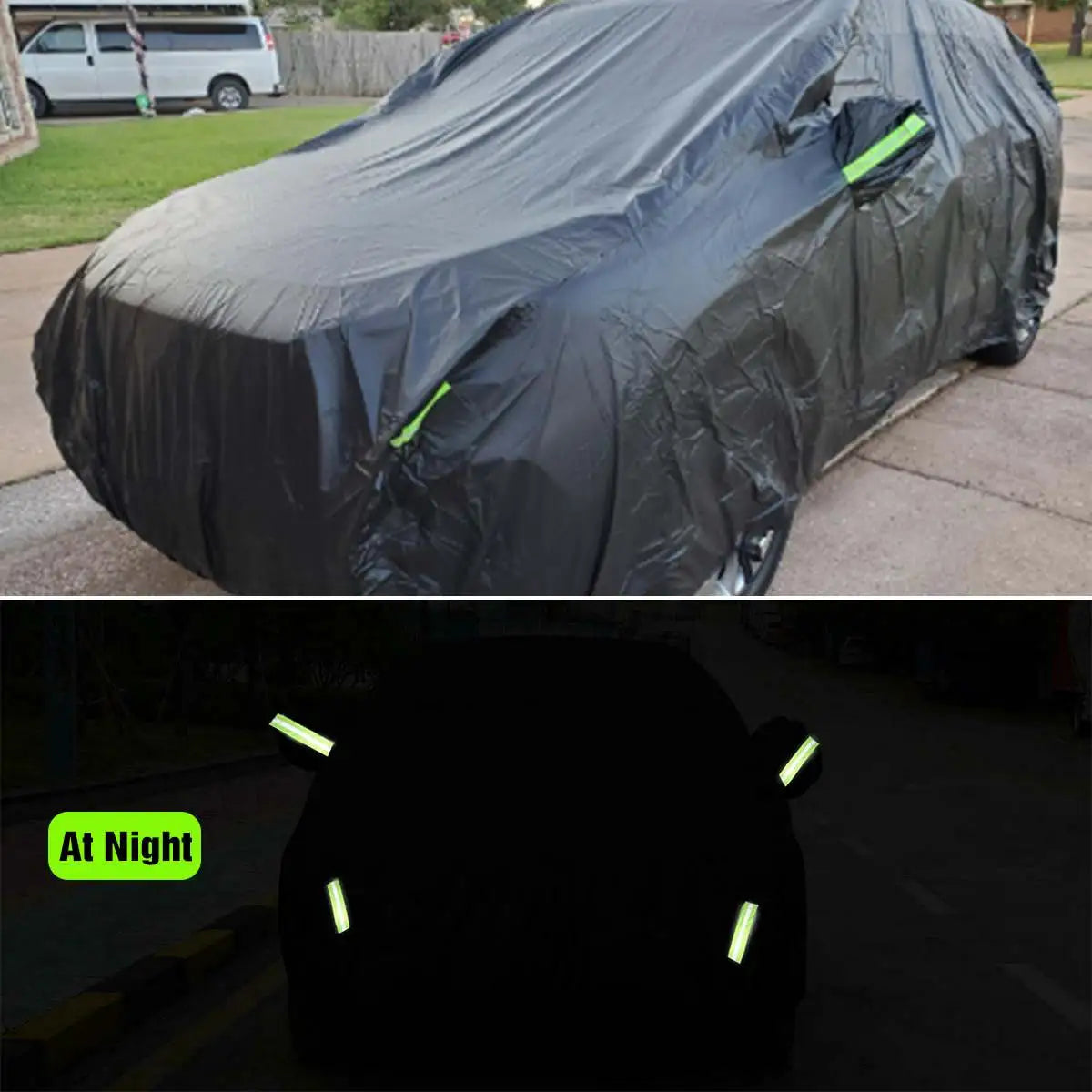 Universal 210D SUV Covers Size M/L/XL/XXL Indoor Outdoor Full Auot Cover Sun UV Snow Dust Resistant Protection Cover