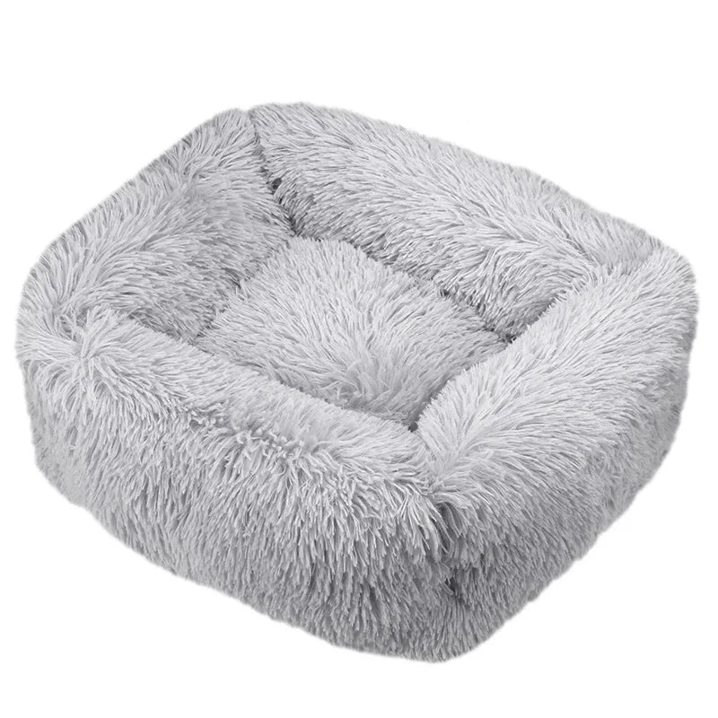 Dog Bed Sleeping Mat Winter Fluffy Plush Cat Bed Square Dog Beds Soft Puppy Cushion