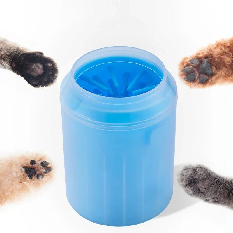 Dog Paw Cleaner Cup Paw Washer Cleaner Dog Cat Foot Cleaner Brush Soft Silicone Dog Paw Cleaning Bucket