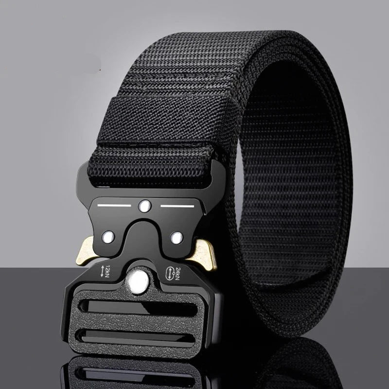 Men Belt Army Outdoor Hunting Tactical Multi Function Combat Survival Canvas