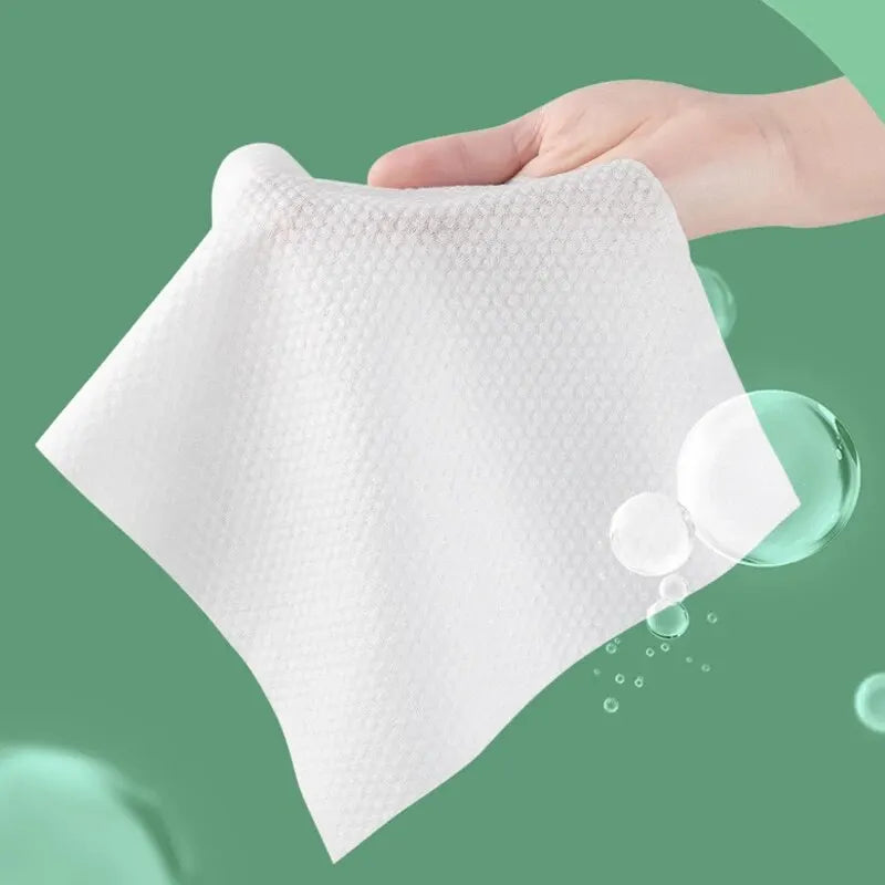 100pcs Disposable Face Wash Towel Extractable Cotton Soft Towel Face Wipe Towel