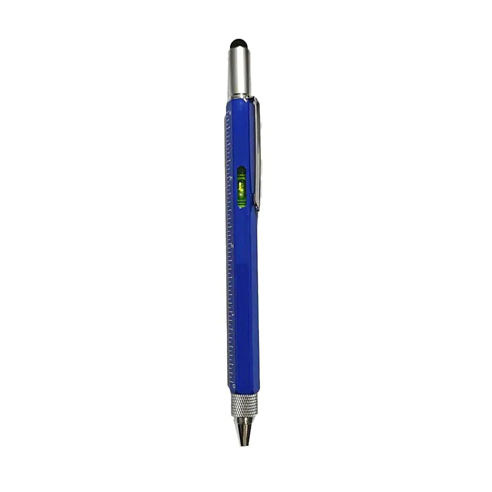 Multi-function Tool Pen Spirit Level Scale Touch Screen 6in1 Metal Ballpoint Pen For Construction Engineers Carpenters Carpenter