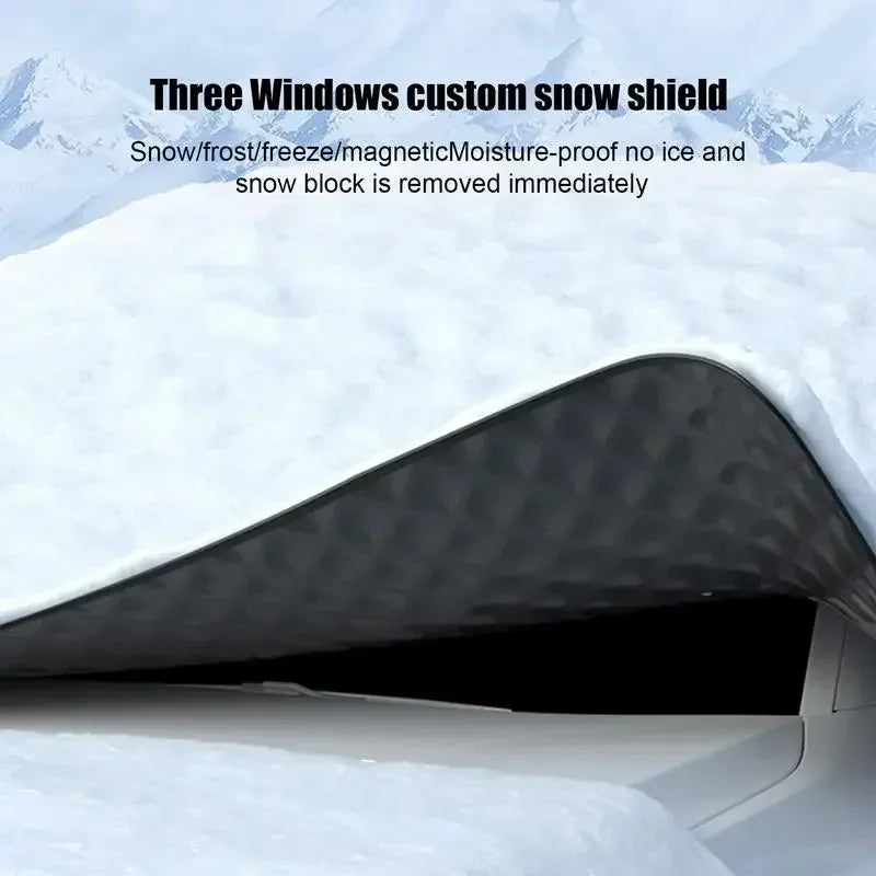 Car Windshield Snow Cover Automobile Anti Freeze Snow Windshield Covers Magnetic Snow Shield Windproof Snow Cover For Vehicles