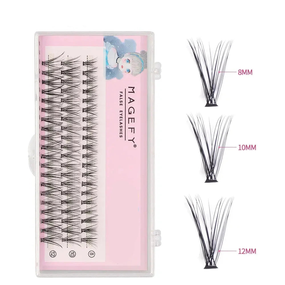 Magefy Cross-Border Hot Selling Hair Eyelashes 0.07 Natural Cute Mixed Pack of 60