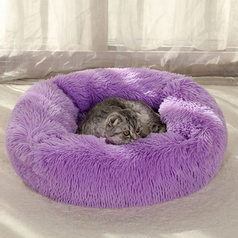 Dog Bed Sleeping Mat Winter Fluffy Plush Cat Bed Square Dog Beds Soft Puppy Cushion