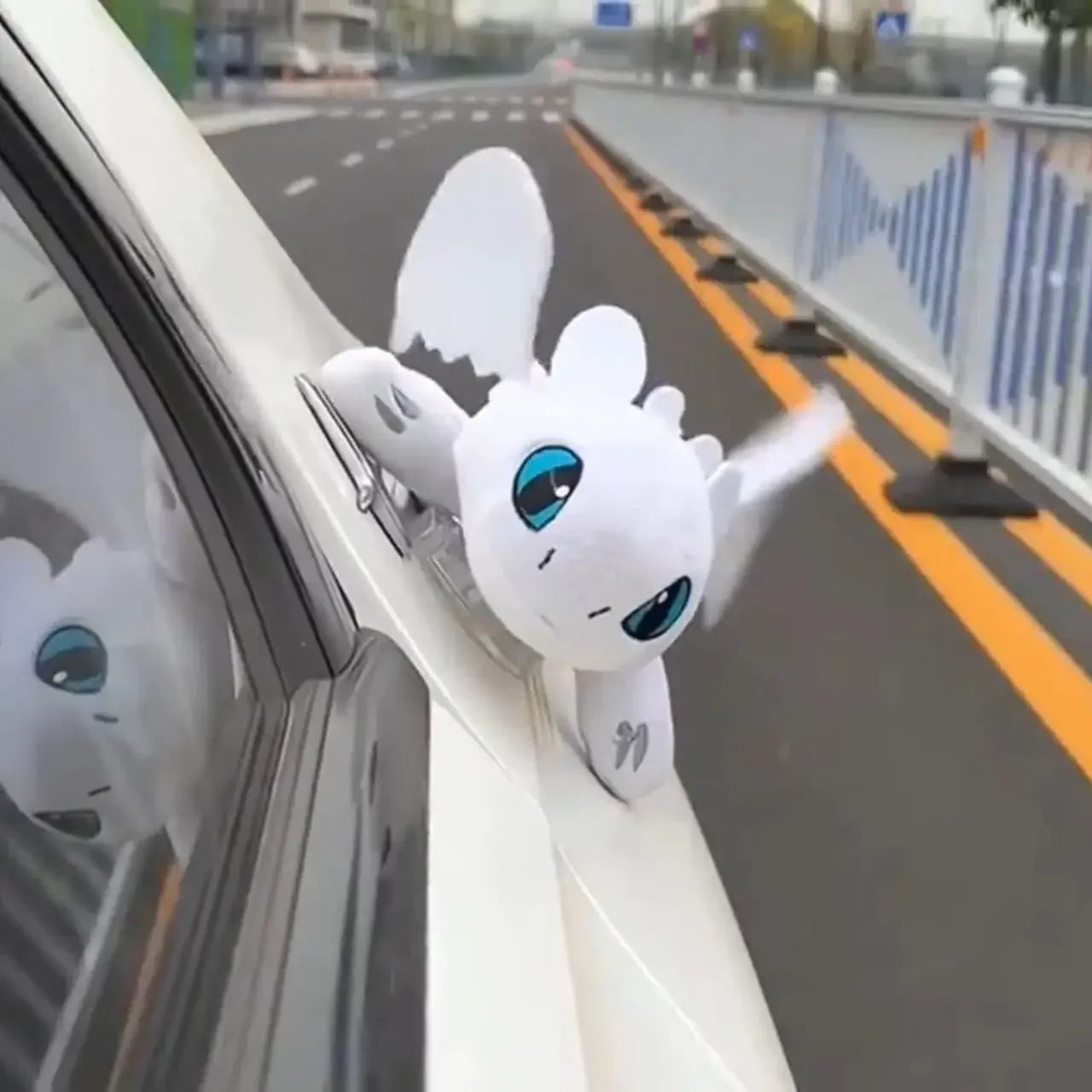 Cartoon Plush Decoration Car Interior Accessories Black Flying Dragon