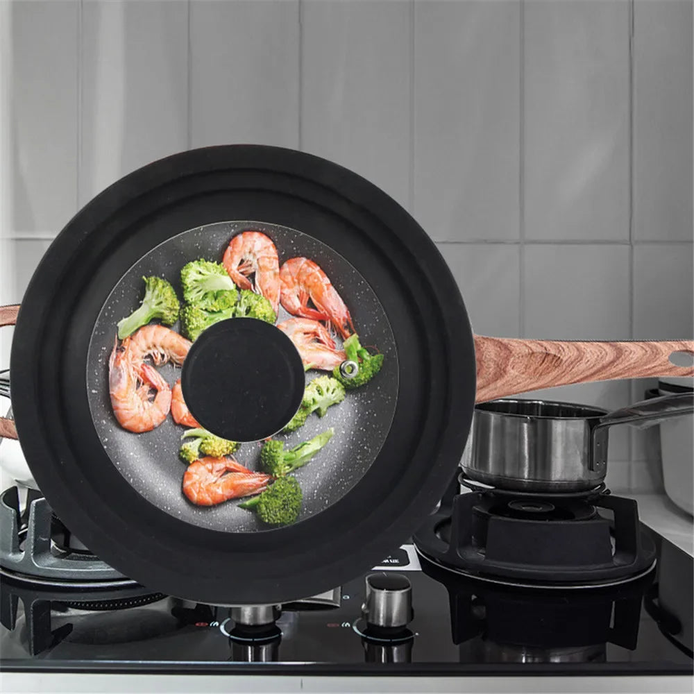 20 22cm 24cm 26cm 28cm 30cm Visual Pot Lid Multifunctional Glass Lids Wok Frying Pan Cover