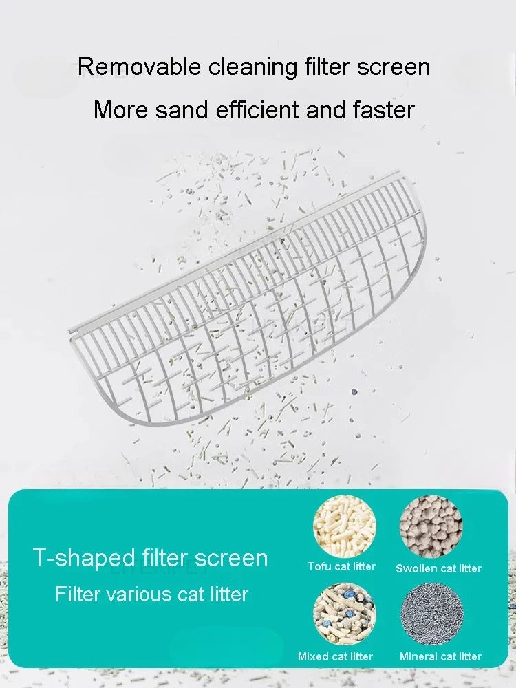 TONEPIE Cat Litter Box Removable Backboard Screen Filter Mesh Effective Sand for TONEPIE TI PRO TI+ Automatic Toilet Accessories