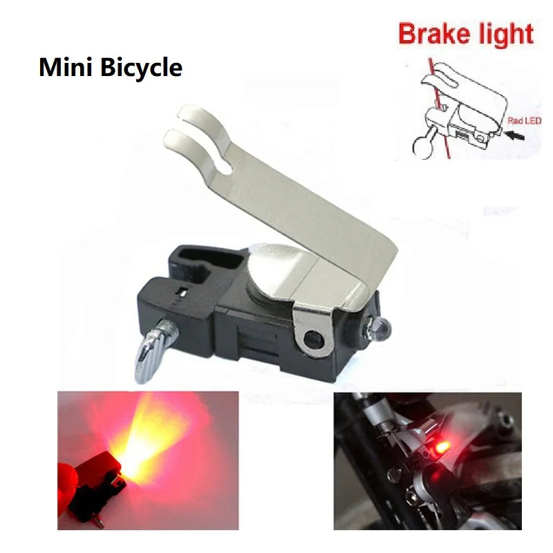 Bicycle Brake Light Outdoor Biking Hiking Travel Signal Led Bicycle Lights Waterproof Nano Bike Brake light Safe Indicator Light