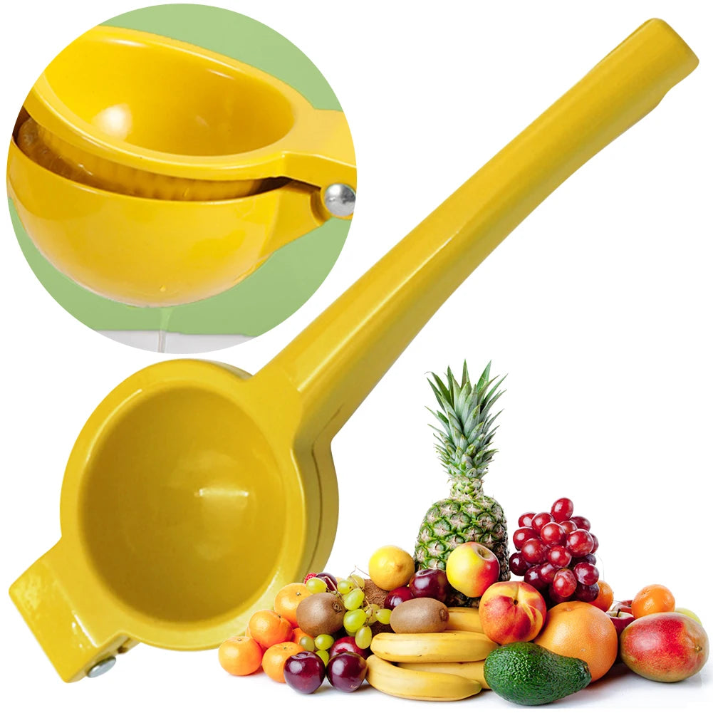 Manual Lemon Squeezer Aluminum Alloy Portable Hand Pressed Citrus Orange Fruit Juicer