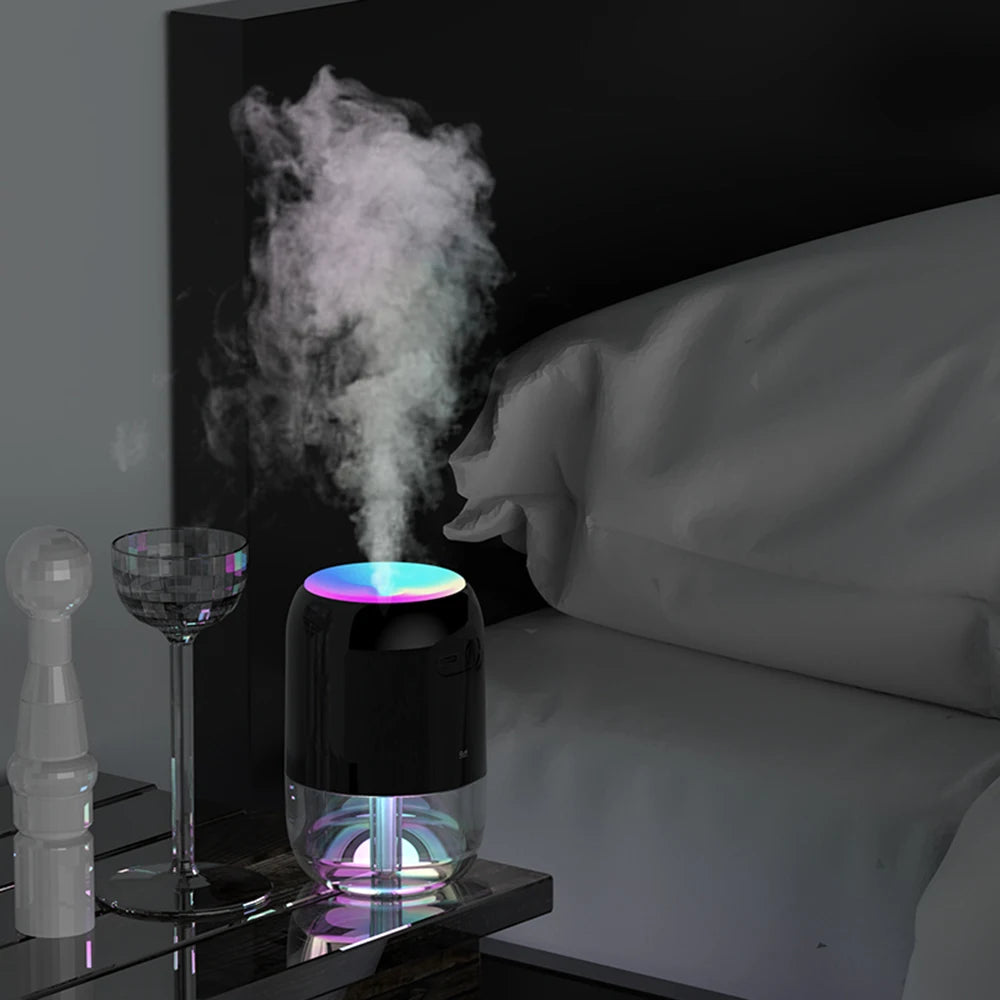 Colorful Cool Mist Mini Humidifier 300ml USB Personal Desktop Humidifiers