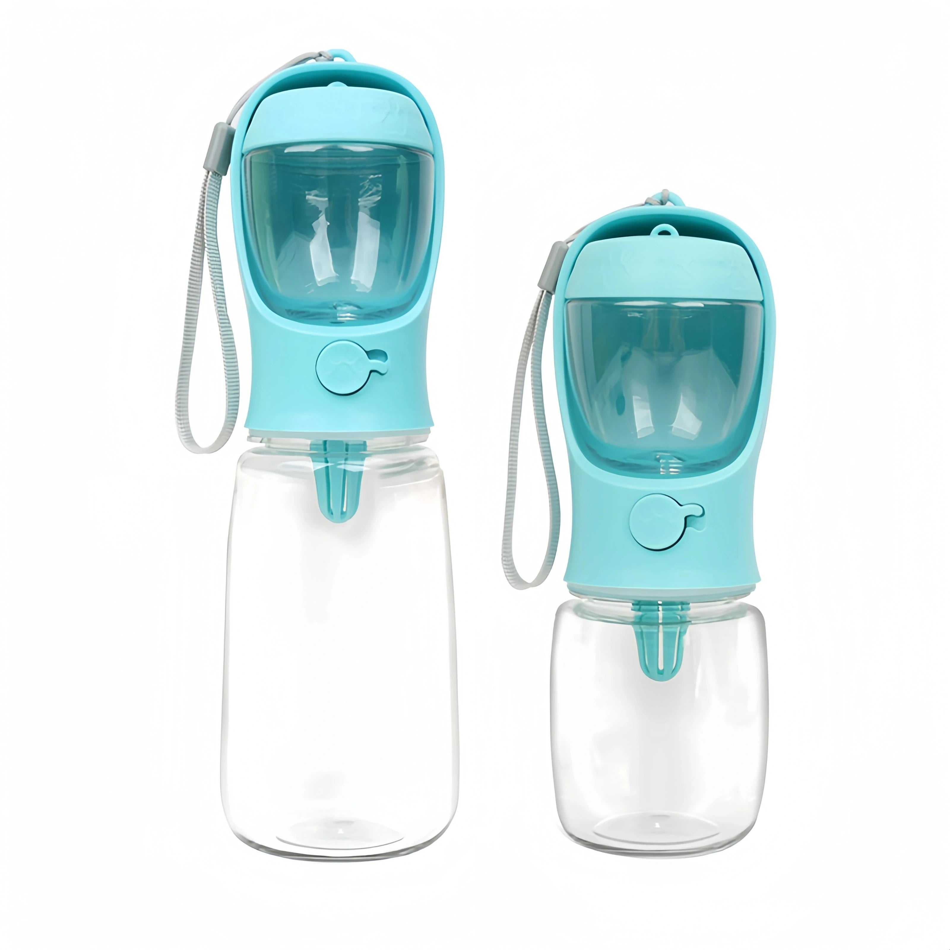 2 in 1 Portable Dog Water Bottle with Food Container Food Grade Material Dog Cat Travel Pet Water Cup Bottle with Food Dispenser for Pets dogs Feeder Bowl