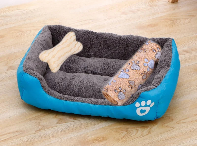 Dog Sofa Bed Bed for Dog Cat Pet Square Plush Kennel Medium Small Cushion Dog Bed House