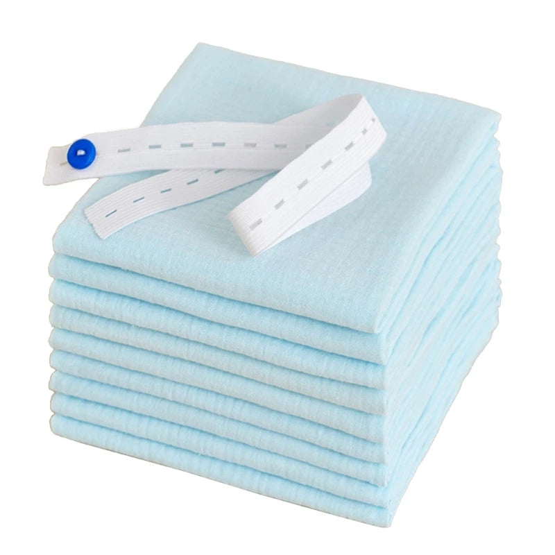 8Pcs/lot 100% Cotton Baby Gauze Diapers For Newborn Baby Nappy Changing 43x45cm Washable Reusable Double Layer Soft Baby Towels