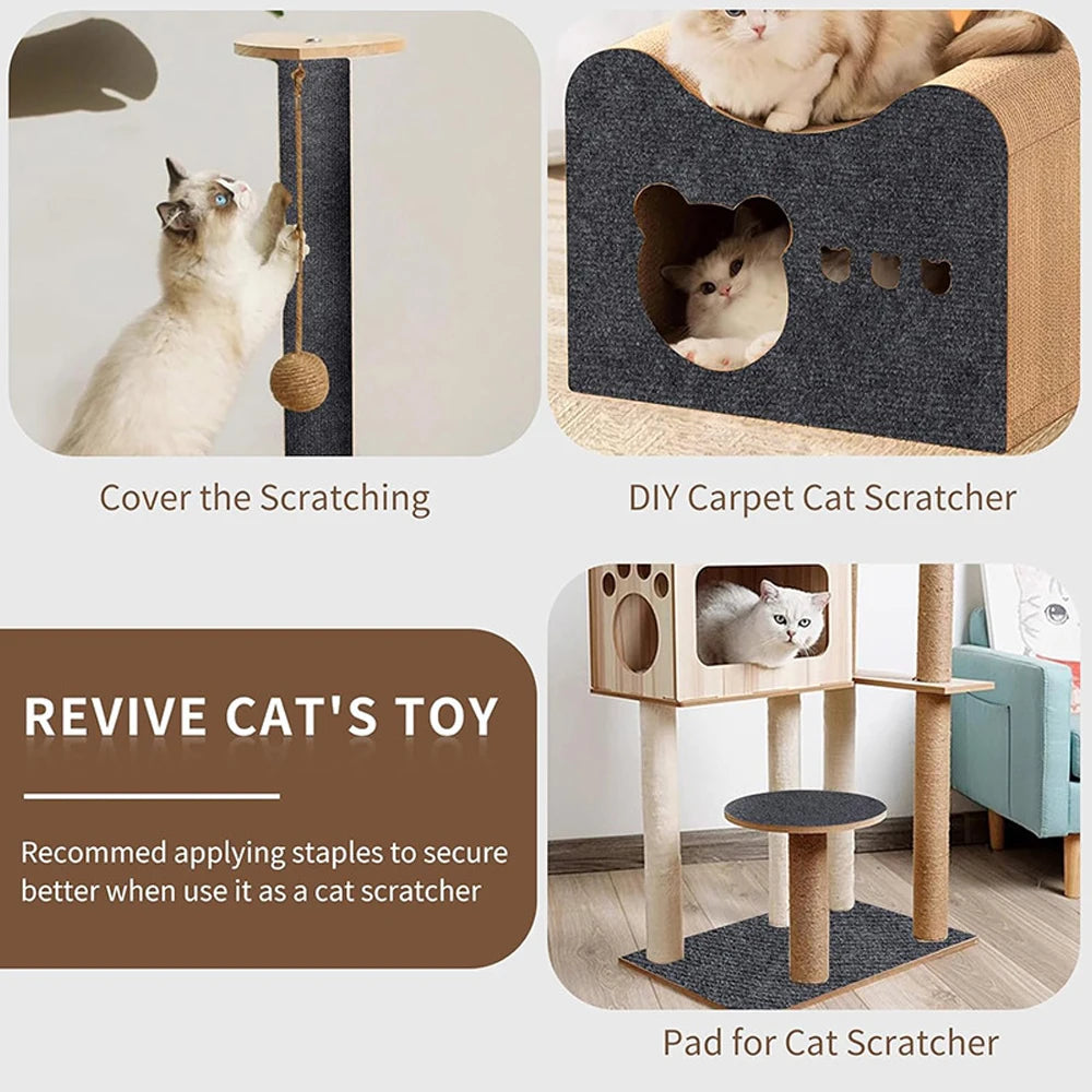 Wall Anti Cat Scratch Sofa Self-adhesive Carpet Cats Scratch Board