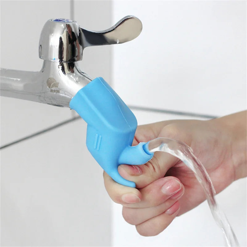 Elastic Silicone Faucet Extender Bathroom Sink Fixture  Water Tap Nozzle