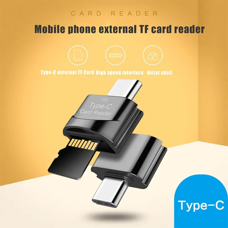 New USB 3.1 Type C To Micro-SD TF Adapter Cardreader High Speed Card Reader Smart Memory Card Reader For Apple Samsung Laptop