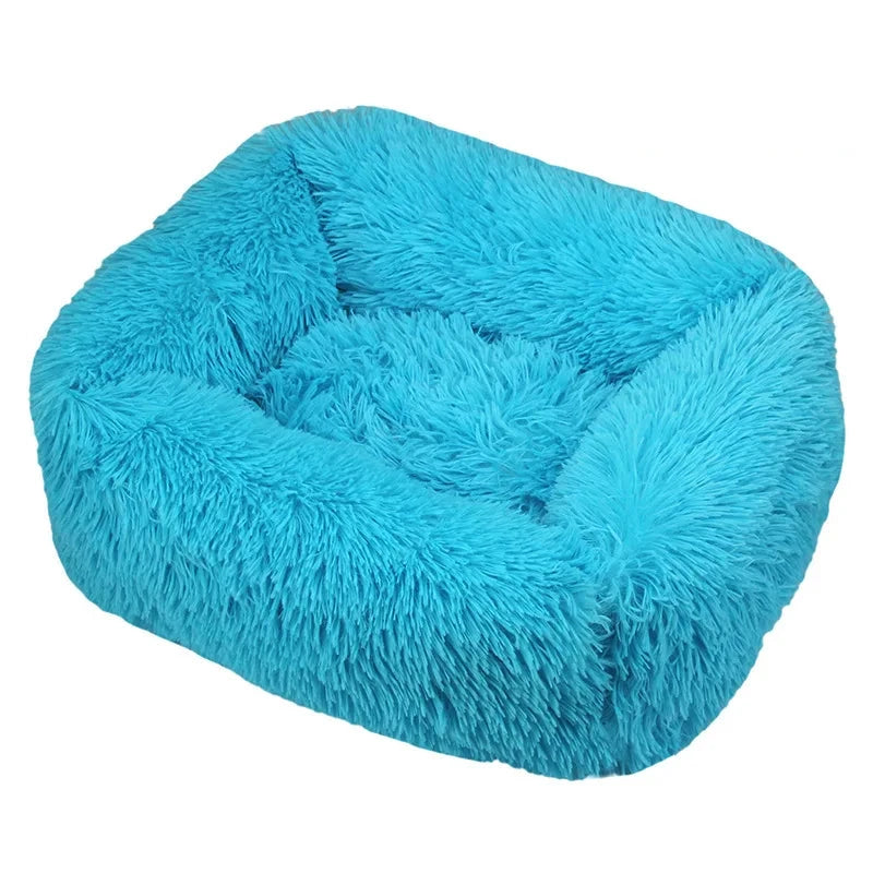 Dog Bed Sleeping Mat Winter Fluffy Plush Cat Bed Square Dog Beds Soft Puppy Cushion