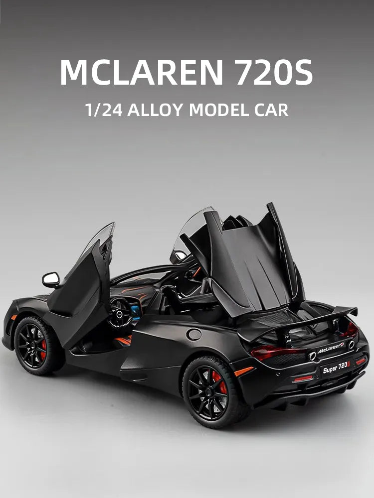 Mclaren 720s 1:24 Super Sportcar Miniatures Alloy Diecast Model Car Toys