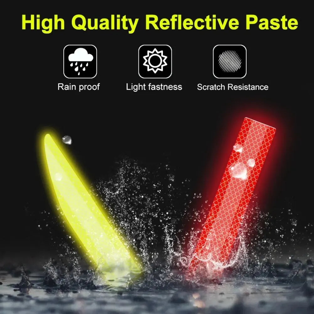 Car Trunk Reflective Stickers Anti Rear Collision Warning Car Rear Insurance Cover Anti Collision Protection Stickers 2pcs