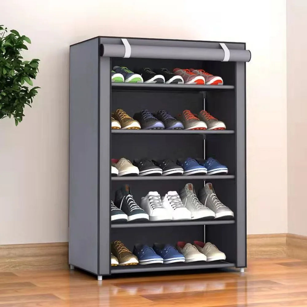 Shoe Rack Organizer Dustproof Shoe Cabinet Multilayer Shoe Shelf