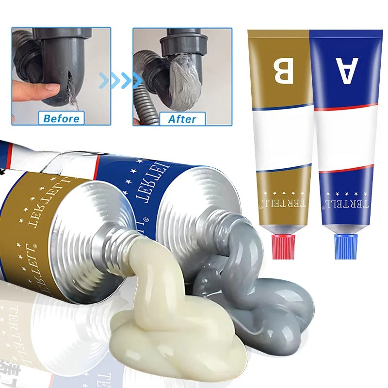 Liquid Metal Repair Adhesive High Strength Bonding Sealant Weld Seam Metal Adhesive Heat Resistance Strong Casting AB Glue