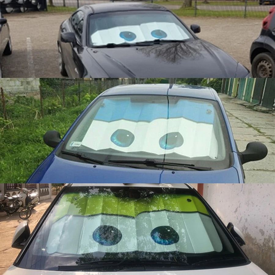 Car Windshield Sunshade Cartoon Window Foils 5 Colors Eye Pixar Heated 130x70cm