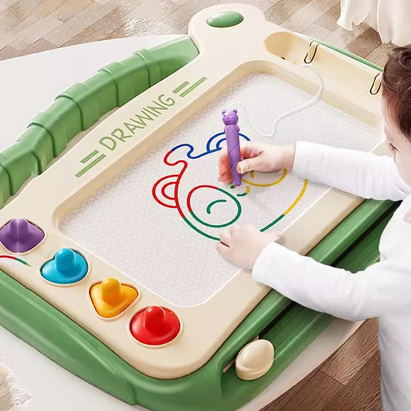 Children Cartoon Drawing Board Baby Puzzle Magnetic Writing Board Toy