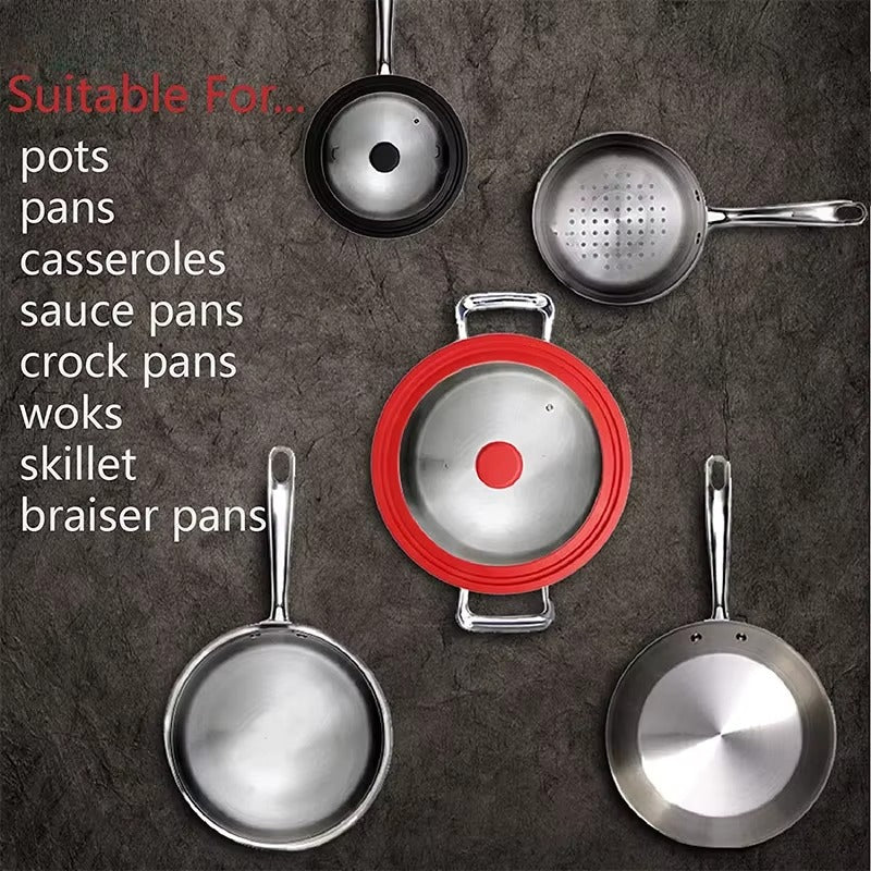 20 22cm 24cm 26cm 28cm 30cm Visual Pot Lid Multifunctional Glass Lids Wok Frying Pan Cover