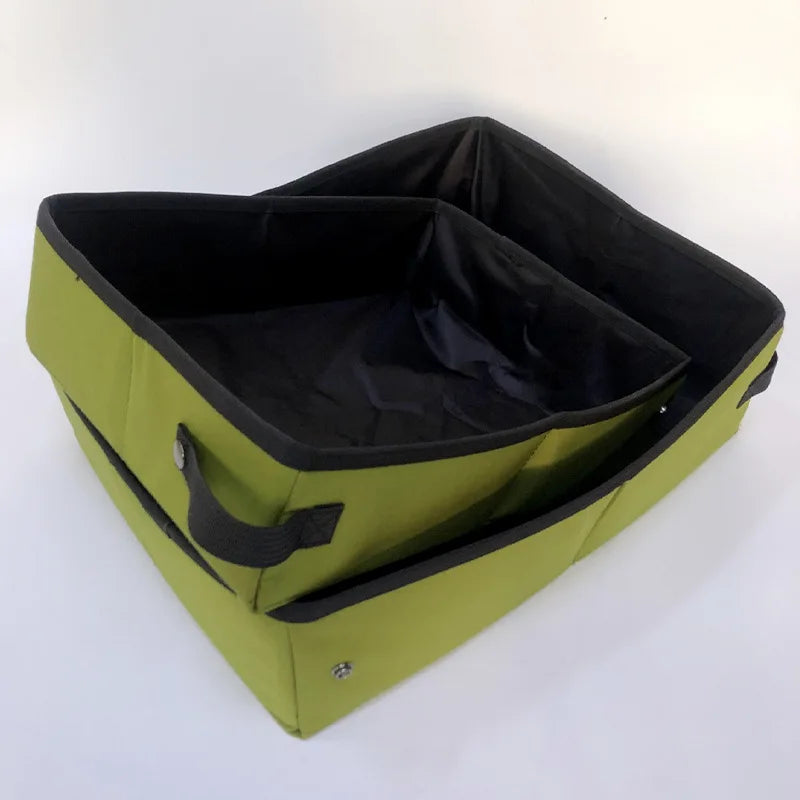 Pet Supplies Portable Foldable Litter Box Waterproof Oxford Cloth Pet toilet For Travel Fold the Cat Litter