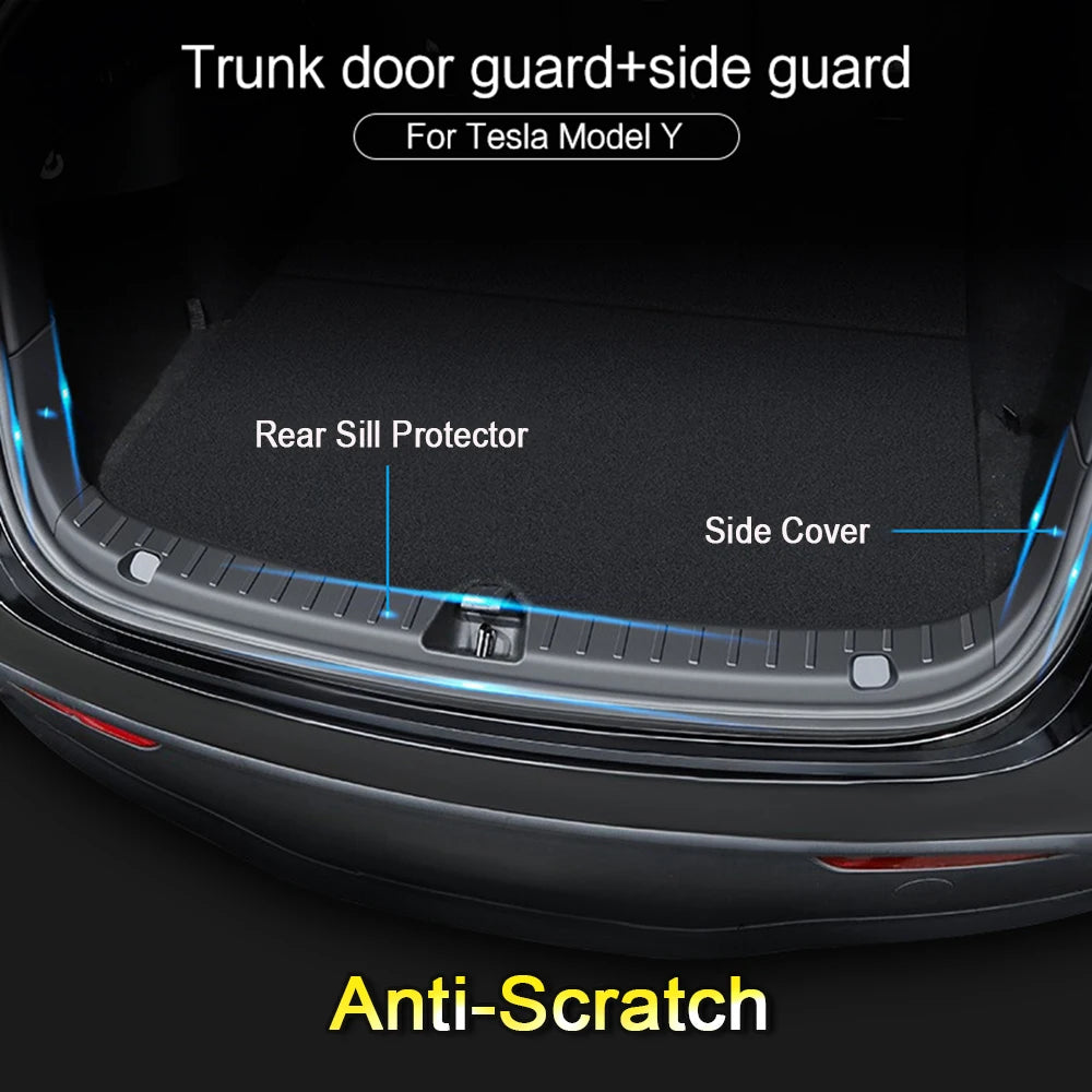 Trunk Protector Guard For Tesla Model Car Y Anti-Scratch Mat Rear Cargo