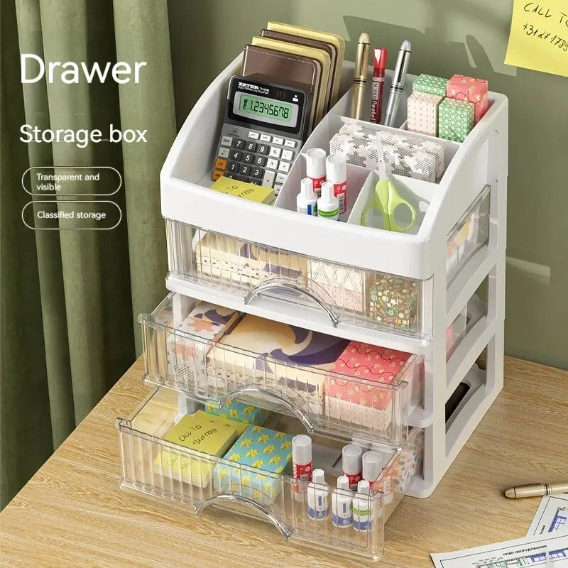 Desktop Storage Box Storage Drawer Multi-layer Storage Cabinet Cosmetics Box