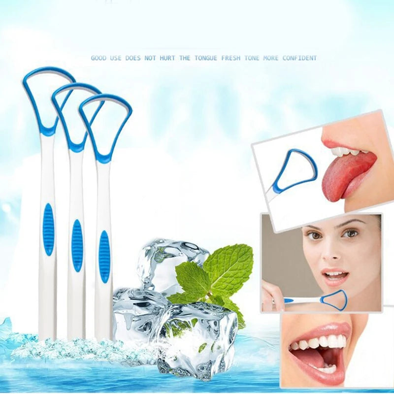 Tongue Scraper,Tongue Cleaner Helps Fight Bad Breath Oral Hygiene Brush