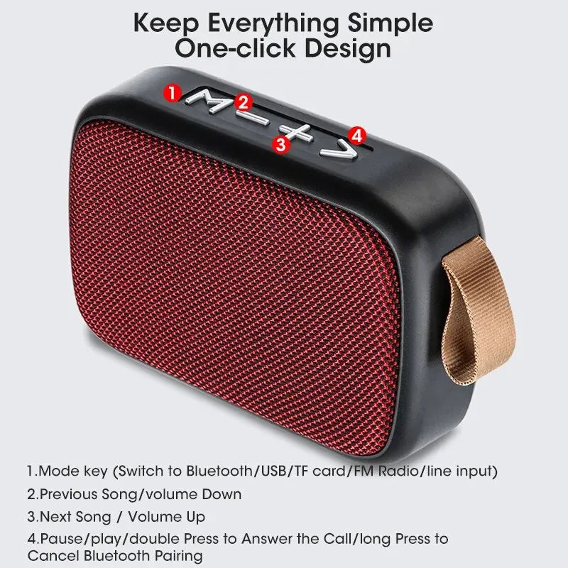 Wireless Bluetooth Speaker Outdoor Portable Subwoofer Mini Speaker