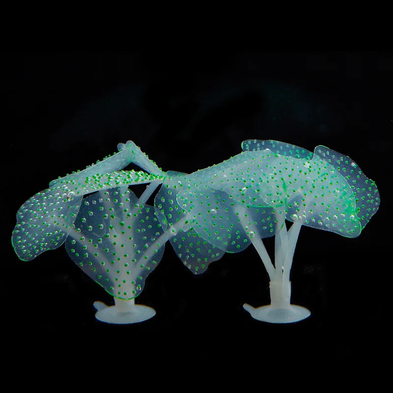 Luminous Coral Simulation Silicone Corals UnderWater Landscape Decor Fish Tank Landscaping Coral Accessories Aquarium Supplies