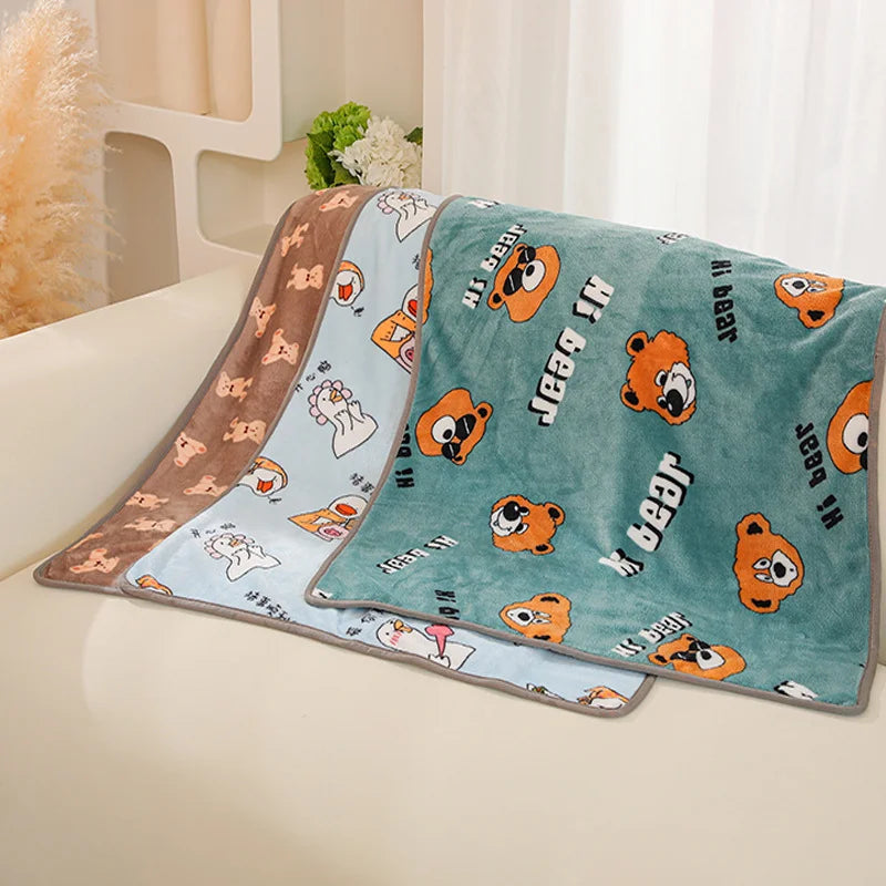 Dog Pet heating Blanket Soft Spring Warm Dog Bed Blanket Cute Pet Sheets Warm Mat Comfortable Cat Dog Pad Blanket