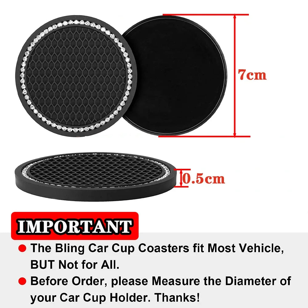 Car Coaster Water Cup Bottle Holder Anti-slip Pad Mat Silica Gel Waterproof