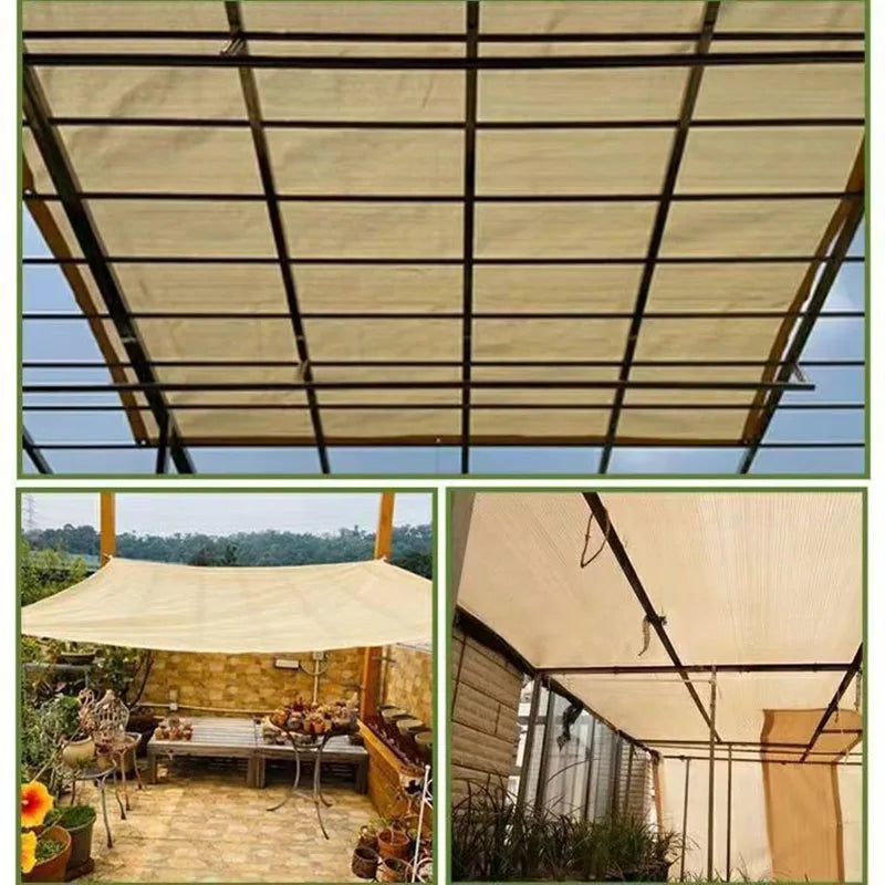 Outdoor garden sunshade net, terrace, UV protection, HDPE sunscreen fabric