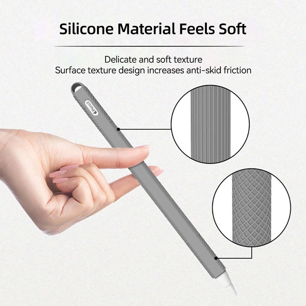 For Apple Pencil 2nd Gen Soft Silicone Cover Protector Stylus Touch Pen Case IPad Accessories