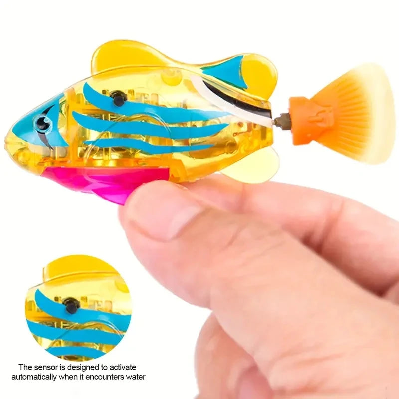 Luminous Induction Electric Fish Playing in Water Toy Simulated Electronic Fish