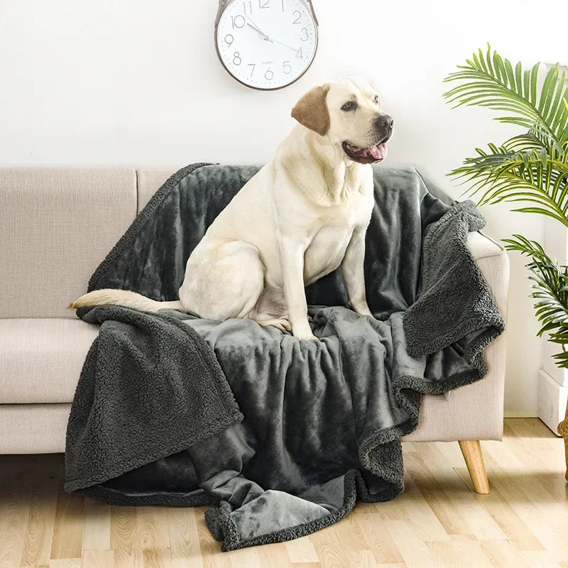 Waterproof Pet Blanket Liquid Pee Proof Dog Blanket for Sofa Bed Couch