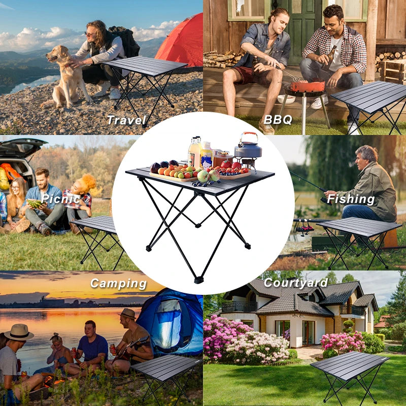 Outdoor Camping Table Portable Foldable Desk High strength Ultralight Aluminium Hiking Picnic Folding Tables For BBQ New