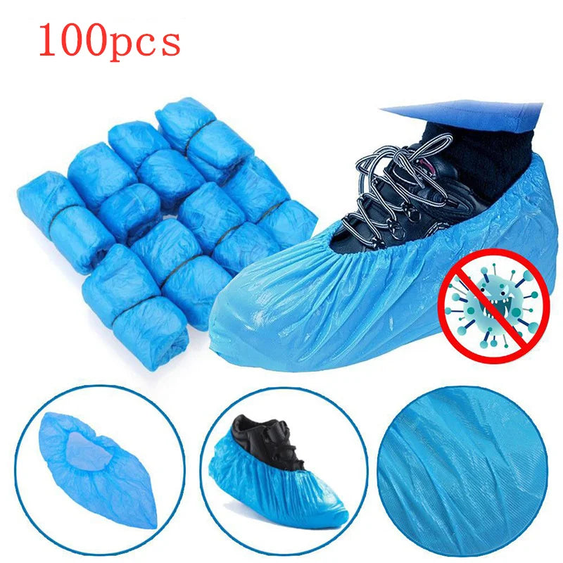 100Pcs Shoe Covers - Disposable Hygienic Boot Cover for Household, Construction